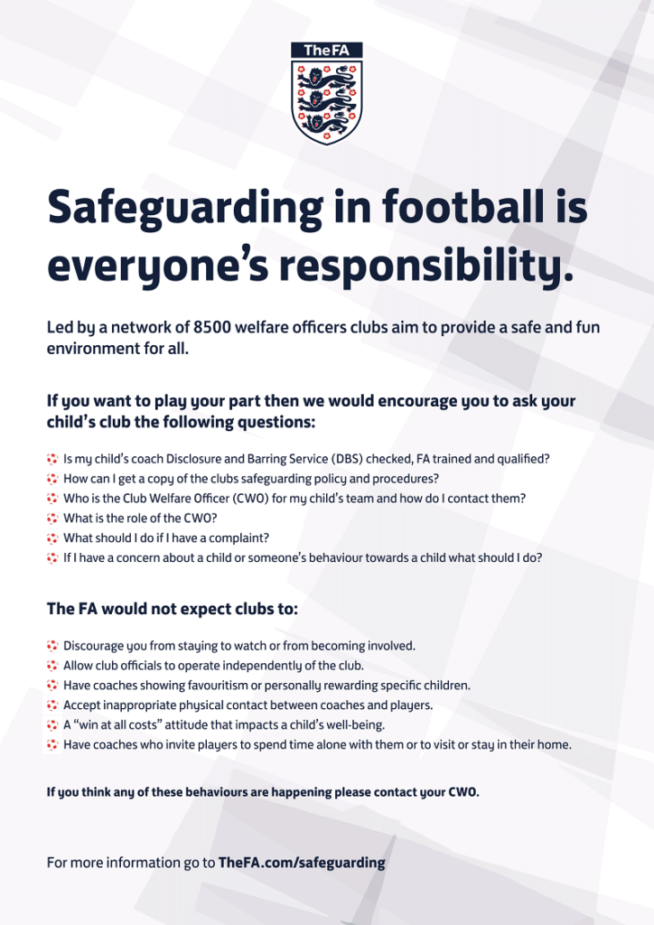 Safeguarding – Pace Youth Football Club